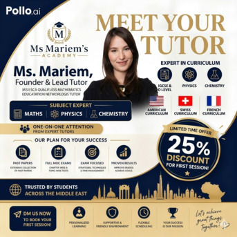 Riyadh, Lessons Offered, Professional Math Teacher For International School Students