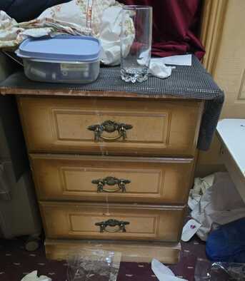 Al Murabba, Furniture, SAR 550,  Household Items On Sale: URGENT - Bed Set With Mattress & A/C