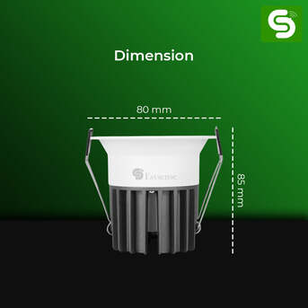 Noida, Electronics, COB Lights For Shops, Showrooms & Stage Areas | 12W LED COB Downlight | Esysense India