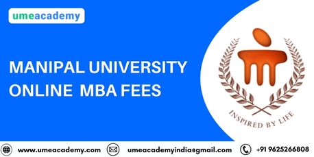 Jaipur, Lessons Offered, Manipal University Online MBA Fees