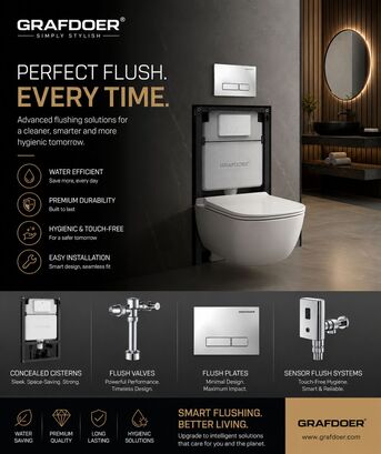 New Delhi, Household, Premium Flushing Systems & Flush Valves For Modern Bathrooms | Grafdoer