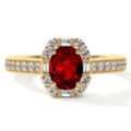 USD 3497,  Best Vintage Natural Ruby Rings GemsNY