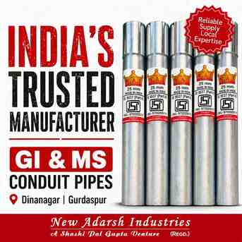 Mumbai, Materials, GI & MS Conduit Pipes | Trusted Conduit Pipe Manufacturer In Punjab & India