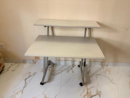 Manama, Furniture, BHD 15,  Grey Computer Table With Chair MUST GO