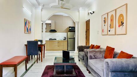 New Delhi, Apartments, Flats, Houses & Villas, INR 6098/day,  1 BR,  650 Sq. Meter,  BluO 1 BHK City Centre Fully Furnished Apartment