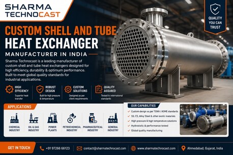 Ahmedabad, Business, Custom Shell And Tube Heat Exchanger Manufacturer In India