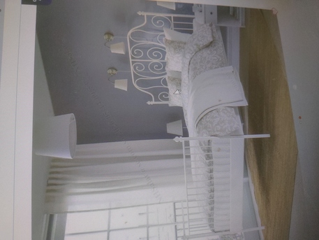 Dammam, Furniture, SAR 300,  IKEA Metal Bed With Mattress Queen Size