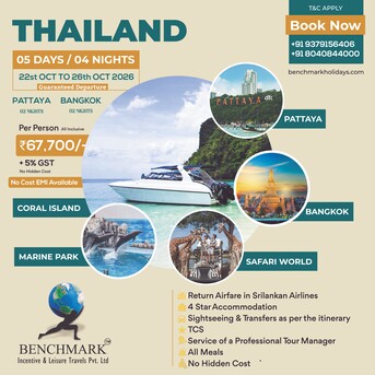 Bangalore, Travel, Thailand Tour Packages From Bangalore - Benchmark Holidays