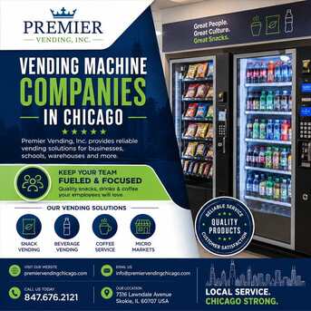 Chicago, Food & Drink, Top Choice For Vending Machine Companies In Chicago &ndash; Office Snacks & Beverage Services