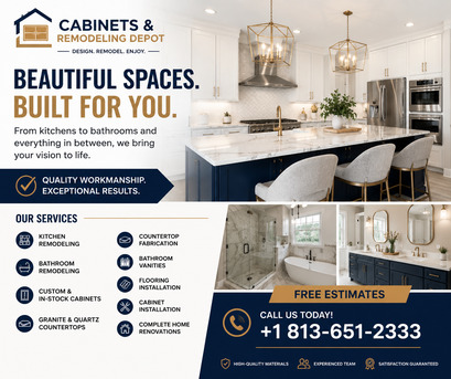 Tampa Bay, Construction, Kitchen & Bath Remodeling, Cabinets & Countertops