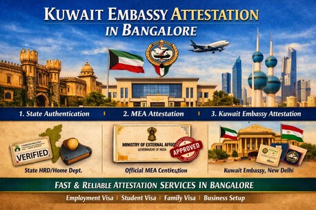 Bangalore, Legal, Kuwait Embassy Attestation In Bangalore