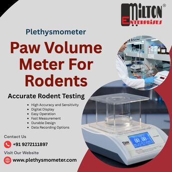 Mumbai, Business, Paw Volume Meter For Rodents | Accurate Rodent Paw Edema Testing