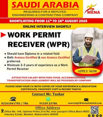 Riyadh, Job Seekers, Work Permit Reciever