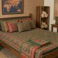 INR 1499,  Handloom Cotton Bed Sheets &mdash; 245 GSM Pure Cotton, 210 TC Single-Ply, Artisan Made