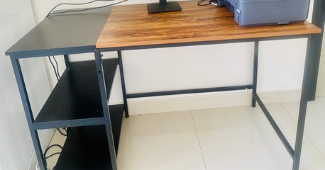 Zinj, Household Items, BHD 100,  Selling Office Table, Office Chair, Printer, Screen,