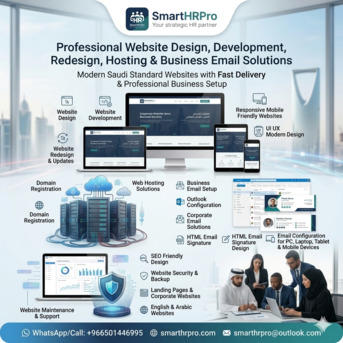 Al Malaz, Web Design & Development, Website Design, Business Email & Company Profile, Pre-Qualification (EN/ AR/ Bilingual)