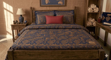 Mumbai, Household Items, INR 1499,  King Size Bed Sheet &mdash; 90x108 Inches, 245 GSM Pure Cotton, Handloom Woven With