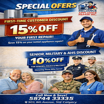 Calgary, Appliance Repair, Best Appliance Repair Calgary - Reliance Appliance Repair Inc