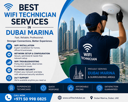Dubai Marina, Technical, Best WiFi Technician Services In Dubai Marina