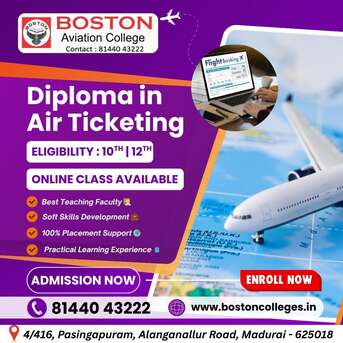Madurai, Education, Airline Dreams Take Off Here &ndash; Join Air Ticketing Course!