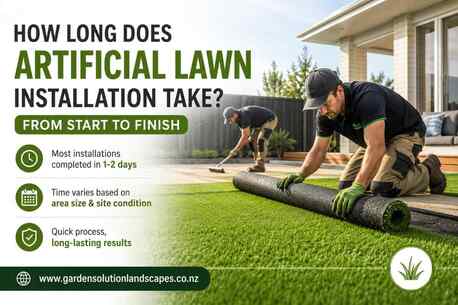 Auckland, Farm/Garden, How Long Does Artificial Lawn Installation Take From Start To Finish?