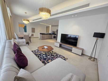 Juffair, Apartments, Flats, Houses & Villas, BHD 500/month,  Furnished,  2 BR,  120 Sq. Meter,  Stunning | Bright | Modern Interior | Balcony | Great Facilities
