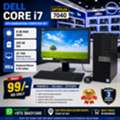 BHD 99,  DELL Core I7 6th Gen Computer Set 22" FHD Multimedia Monitor Built In Webcam 8GB DDR4 RAM