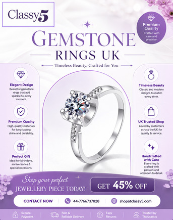 London, Fashion & Design, Gemstone Rings UK