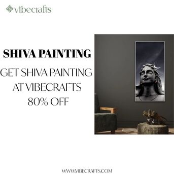 Noida, Household Items, INR 2600,  Beautiful Shiva Painting For Spiritual Home D&eacute;cor