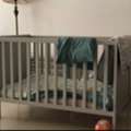 BHD 40,  Ikea SUNDVIK Cot, Grey, 60x120 Cm With Mattress