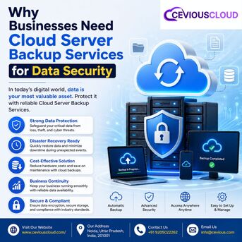 Noida, Computer, Why Businesses Need Cloud Server Backup Services For Data Security