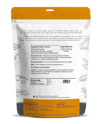 Ahmedabad, Health & Beauty Items, Organic Moringa Powder For Immunity & Weight Loss | Just Jaivik & Health N Wellness Shop