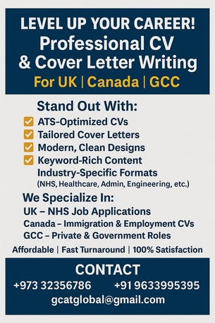 Manama, Writing, Professional CV Writing & ATS Optimization