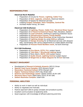 Jubail, Job Seekers, Senior Electrical Draftsman &middot; Revit Modeler &middot; ELV CAD Specialist &middot; AutoCAD Operator
