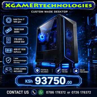 Nairobi, Computers, KES 93750,  Custom Designed Core I7 Desktop And 3 Games Bonus