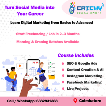 Coimbatore, Lessons Offered, Digital Marketing Training With Affordable Fees Coimbatore