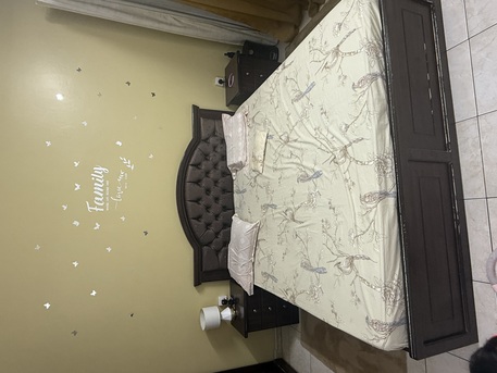 Al Murabba, Furniture, SAR 400,  Selling Bedroom Set - King Size Bed + Medicated Mattress + Wardrobe + Bed Side Tables
