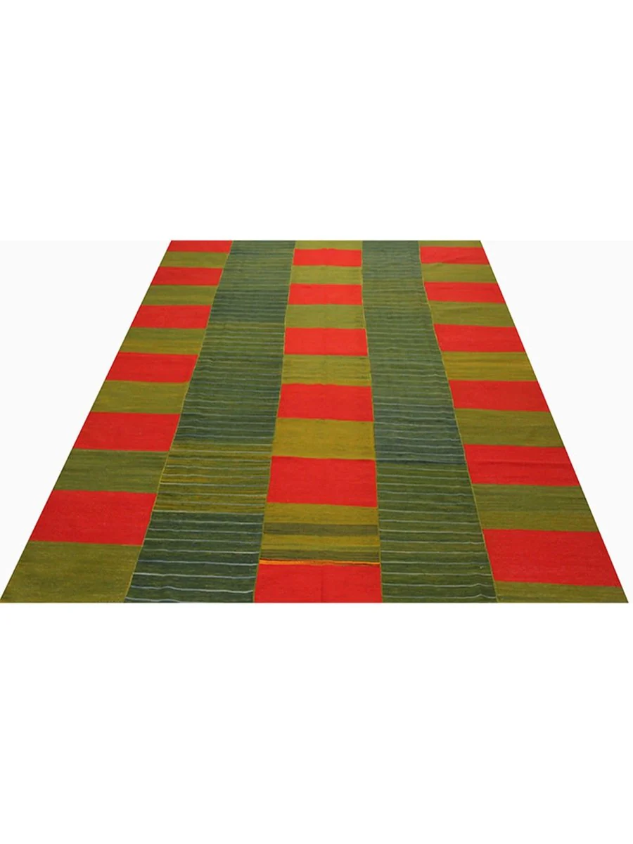 Dallas, Furniture, USD 1750,  8x12 Green Red Persian Kilim Rug In Dallas TX