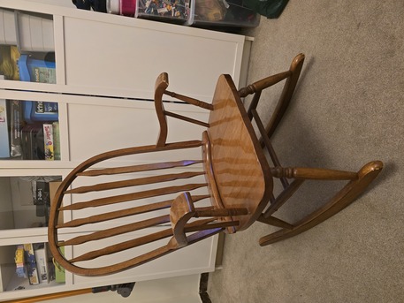 Riyadh, Furniture, SAR 75,  Wooden Rocking Chair