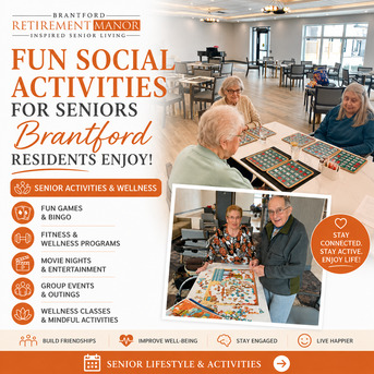 Toronto, General, Social Activities For Seniors In Brantford &ndash; Stay Active At Brantford Retirement Manor