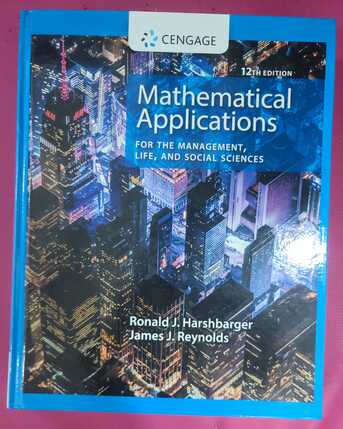 Riffa, Books, BHD 27,  CENGAGE Book  MATHEMATICAL APPLICATIONS, 12th Edition