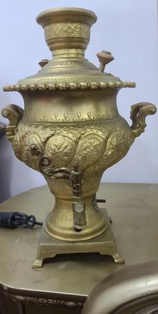 Riffa, Collectibles, BHD 125,  Vintage Gold Plated Royal Tea Dispenser