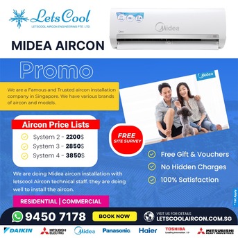Singapore, Air Conditioners, SGD 999,  Midea Aircon Promotion