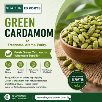 Austin, Business, Fresh Green Cardamom Wholesale Supplier - Shagun Exporter
