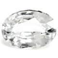 USD 540,  1.00 Cts. Snow White Sapphire Stone Oval, AAAA Quality
