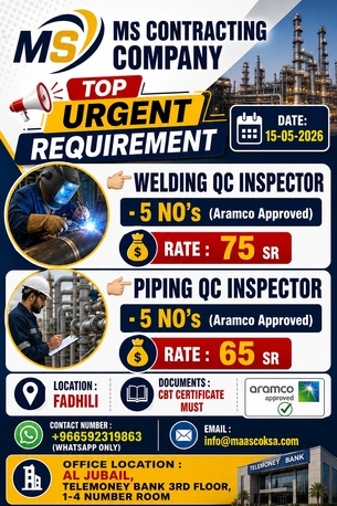 Dammam, Jobs, MS CONTRACTING COMPANY