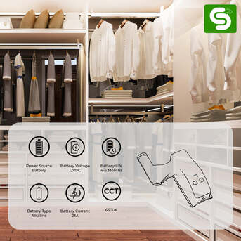 Noida, Electronics, INR 179,  Hinge Lights For Cabinets & Wardrobe &ndash; Single Door, Double Door, PIR & IR | Esysense India