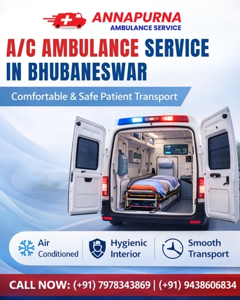 Bhubaneswar, Medical, A/C Ambulance Service In Bhubaneswar
