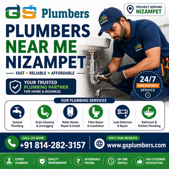 Hyderabad, Business, Plumbers Near Me Nizampet &ndash; GS Plumbers