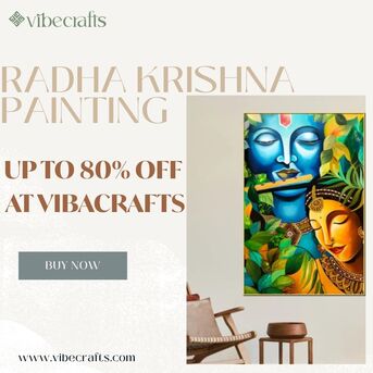 Noida, Household Items, INR 2600,  Beautiful Radha Krishna Painting For Spiritual D&eacute;cor